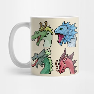 dinosaurs pixels Mug